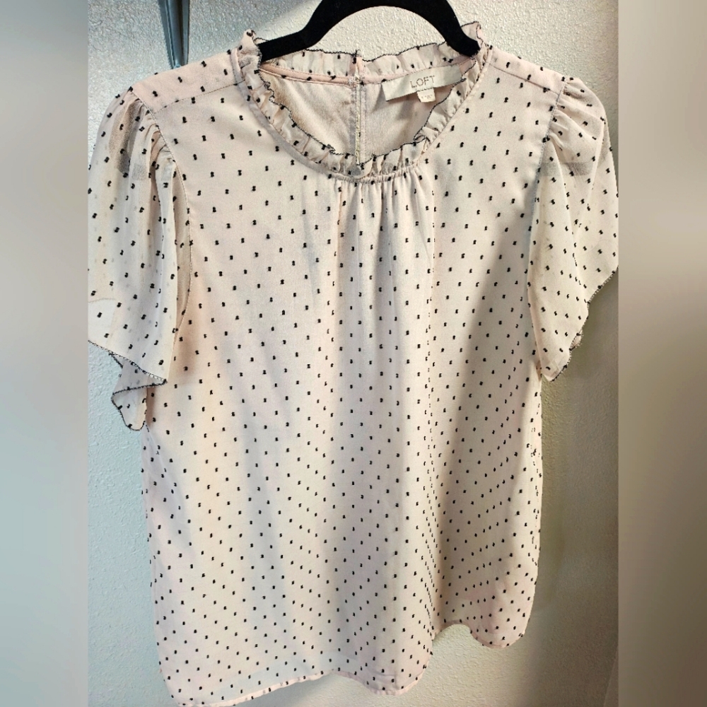 LOFT Polka Dot Blouse S